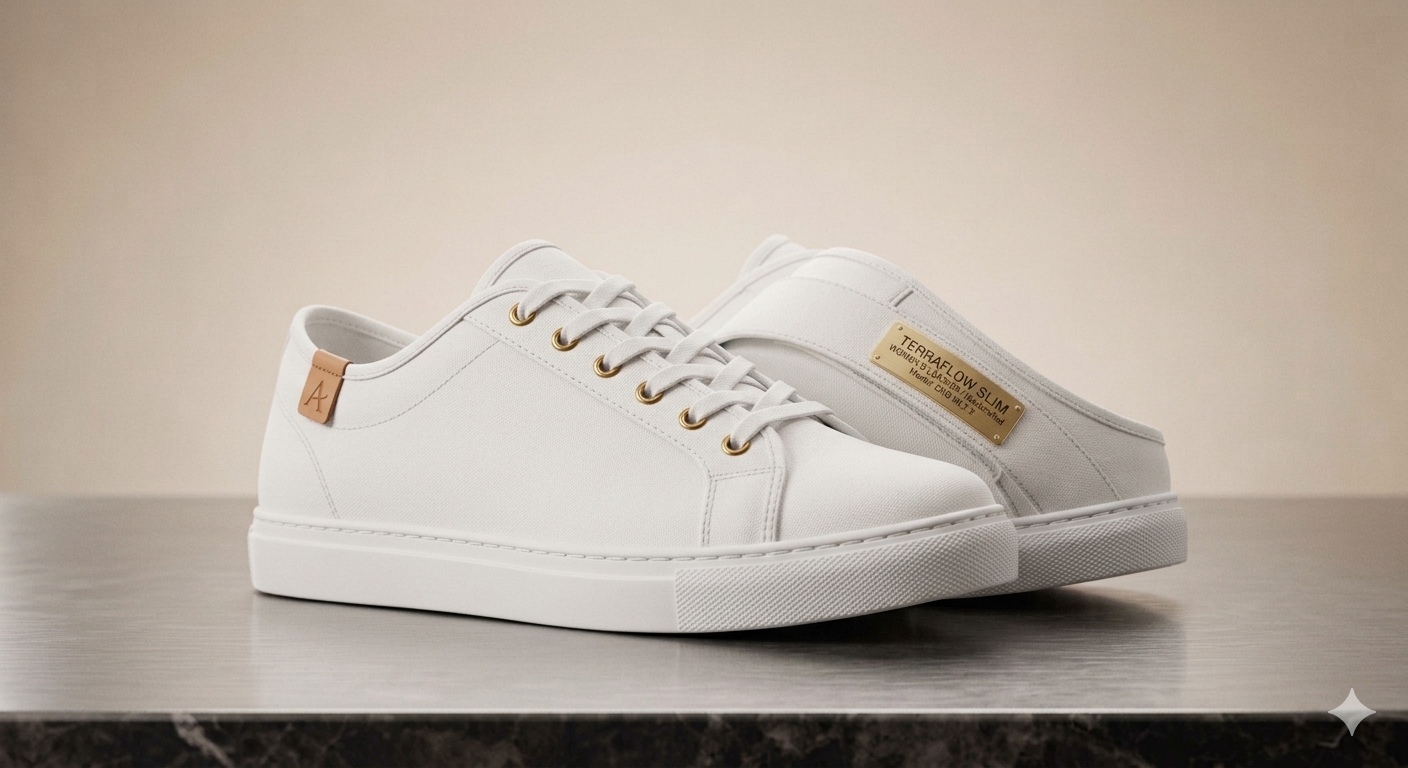 Men Casual White Canvas Sneakers