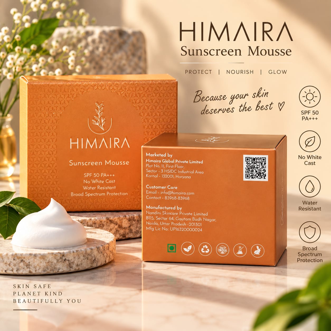 sunscreen mousse