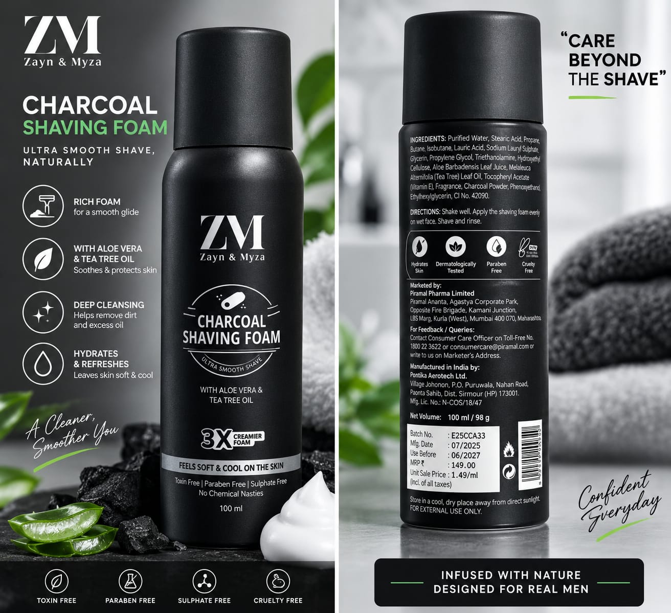 charcoal saving cream