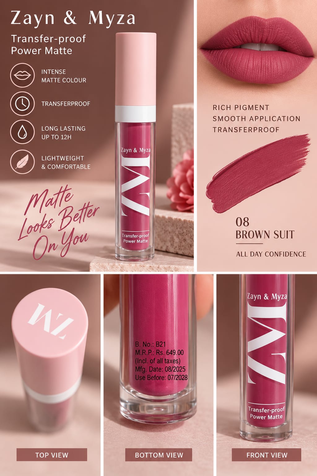 ZAYN &MYZA TRANSFER PROOF POWER MATTE