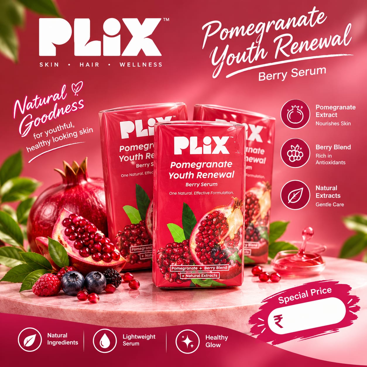 natural goodness for youthful heatthy looking skin