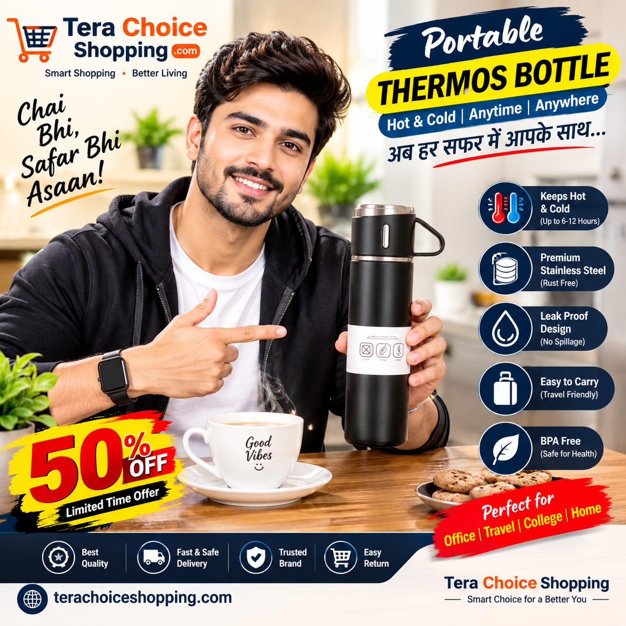 thermos bottle portable