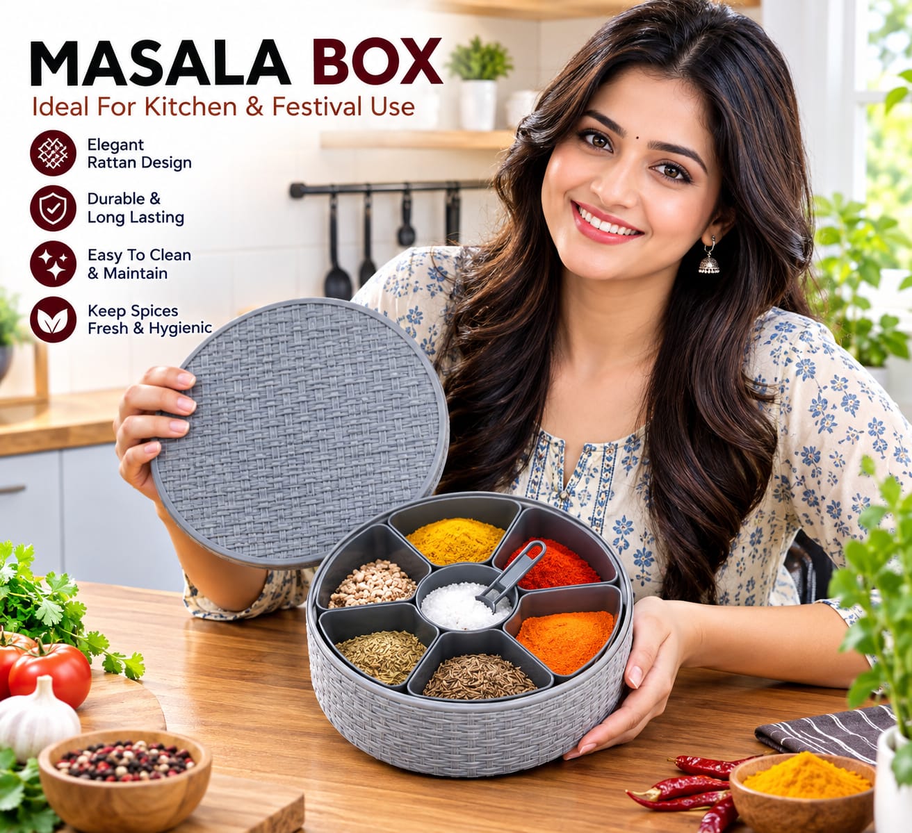 masalla box  kitchen $ festive use