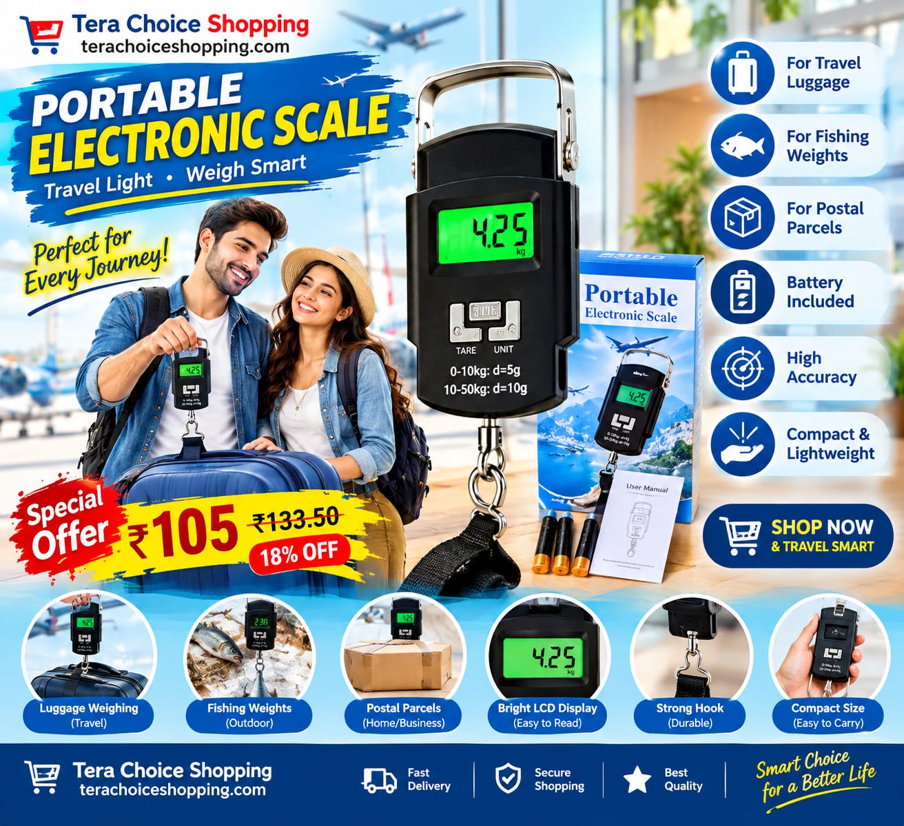 portable electronic scale