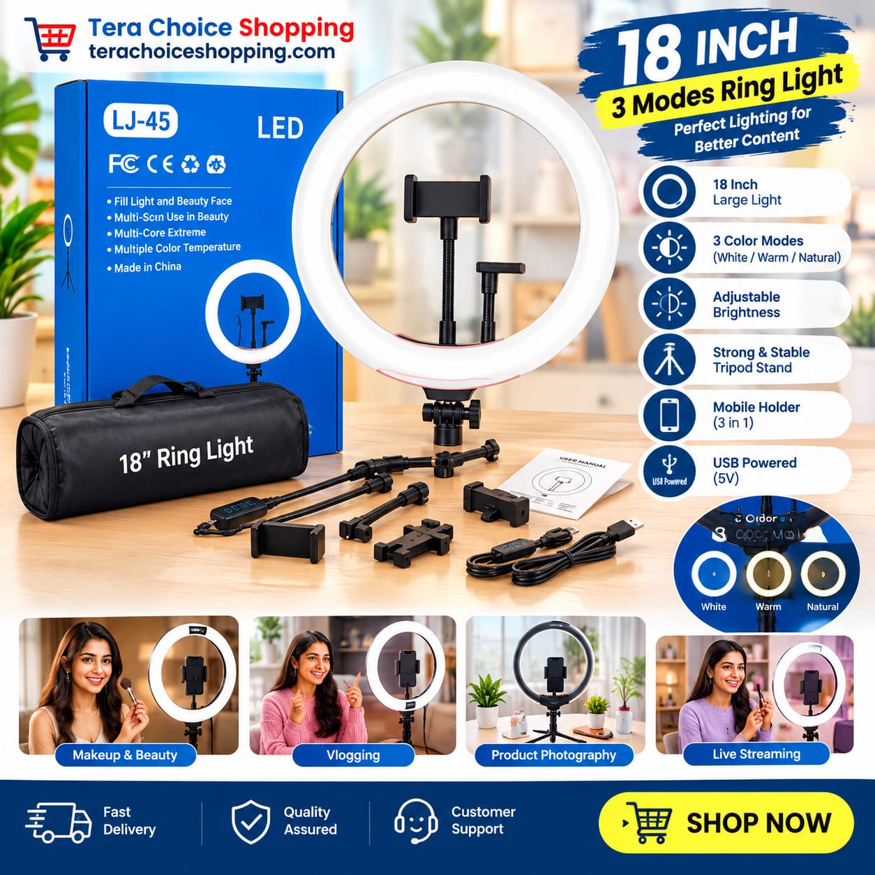 modes ring light most lj-45