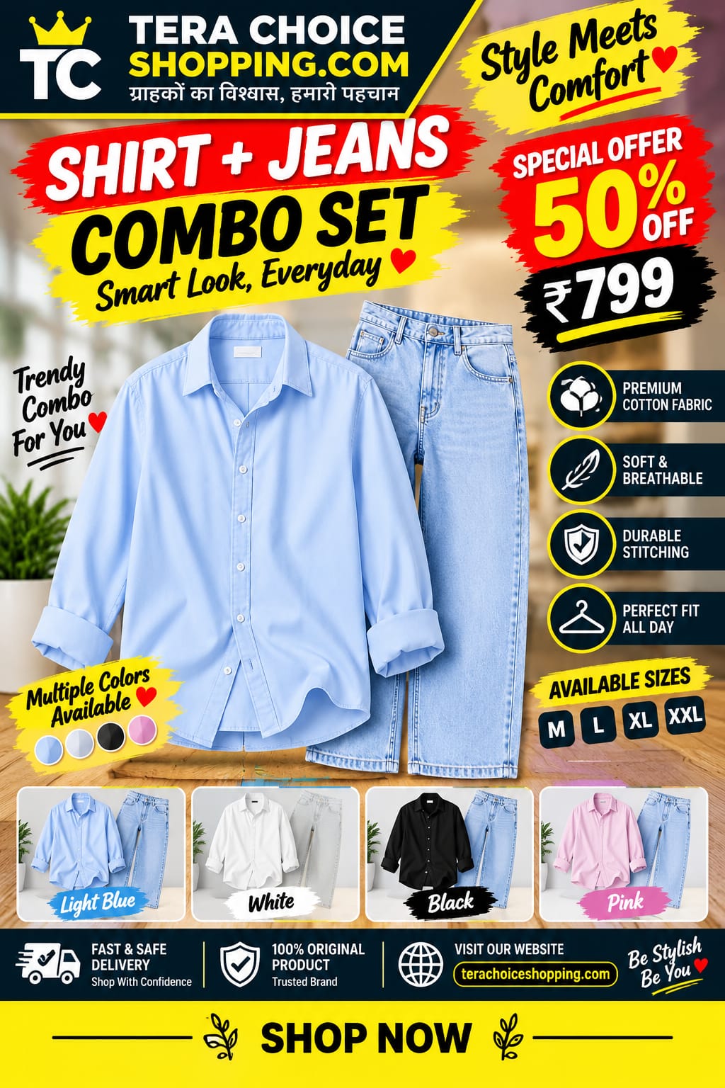 men shirt $ pant  combo