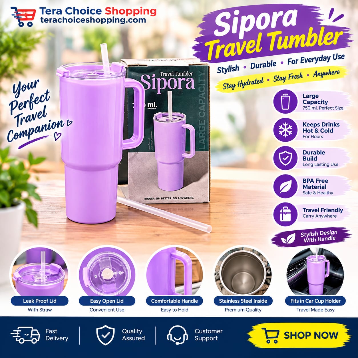 sipora travel tumbler  your perfect companion