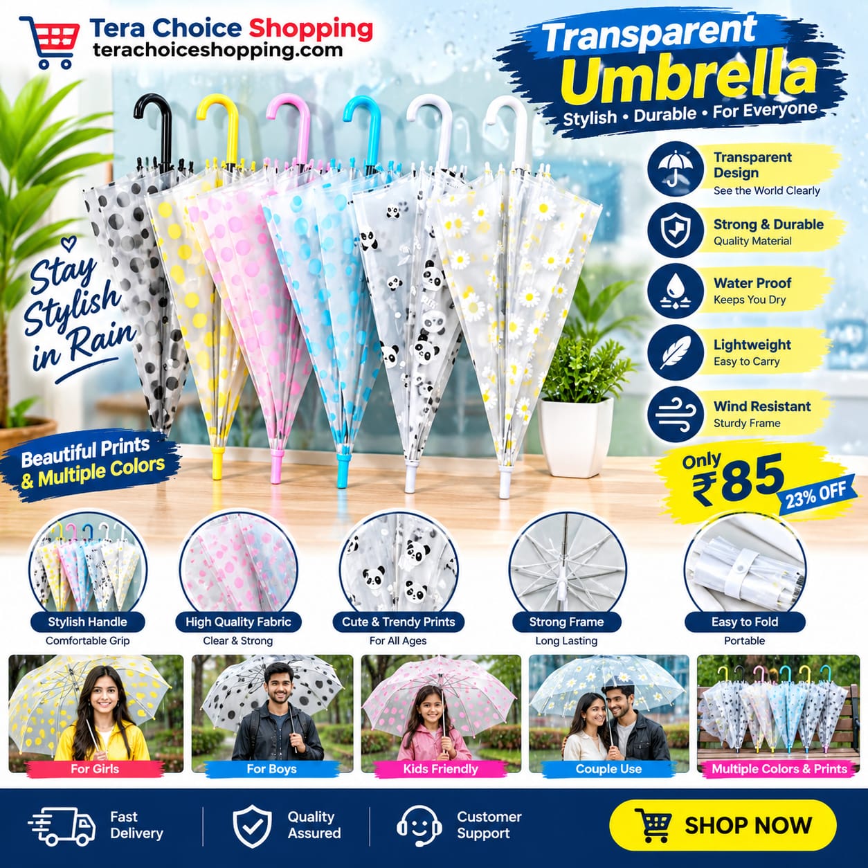 transparent umbrella