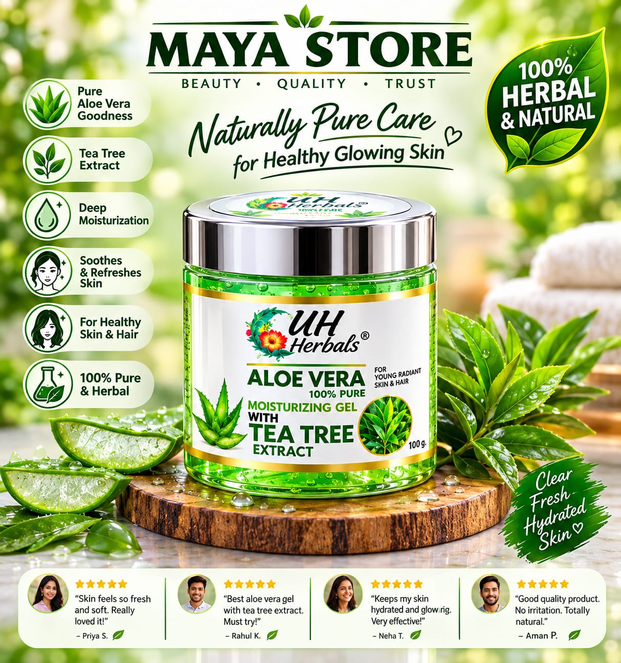 naturaiiy pure care for healthy glowing skin
