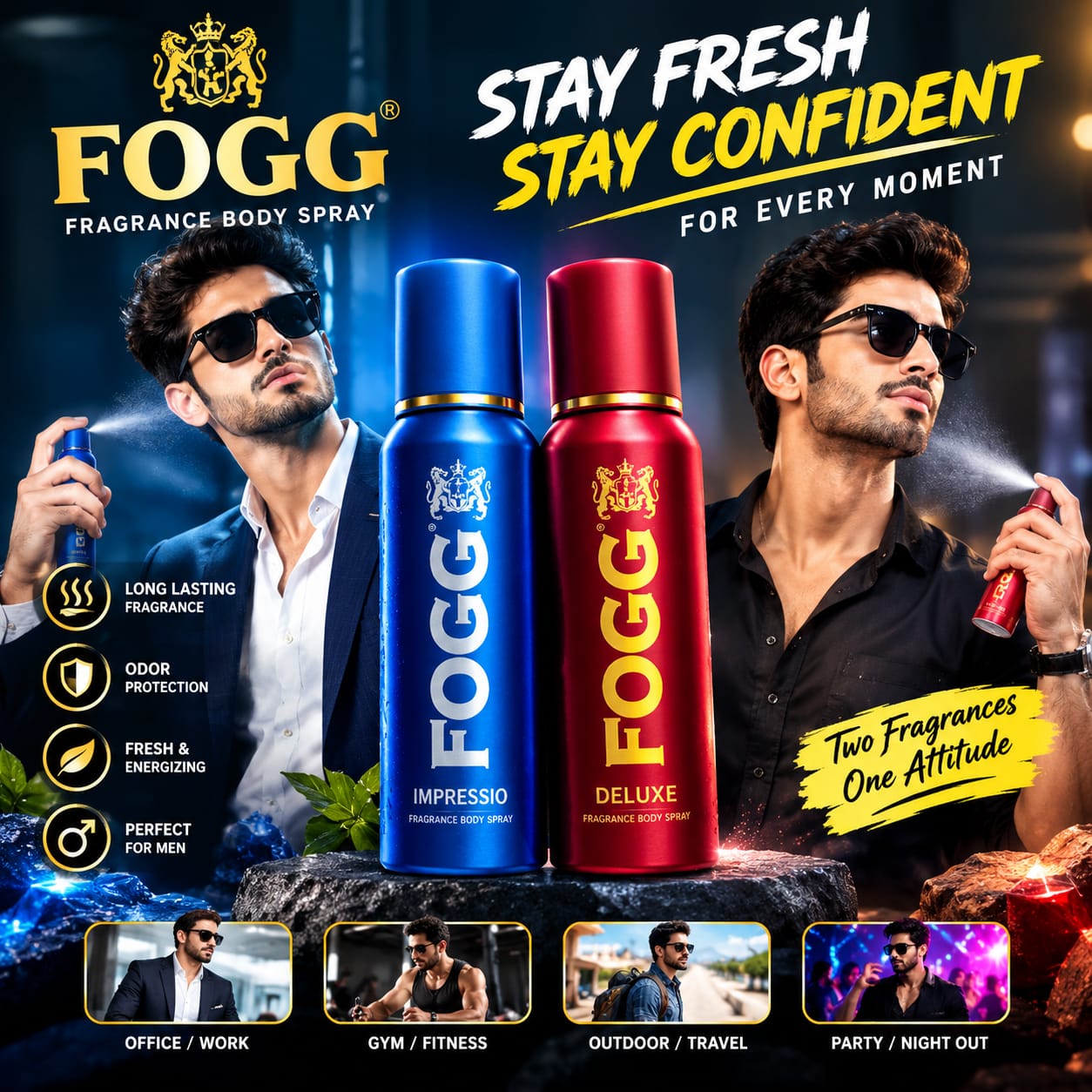 combo  stay fresh stay confident