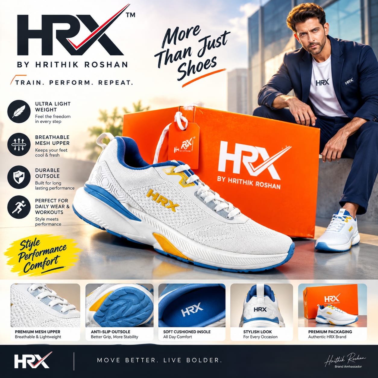 hrx sports step into comfort move with style