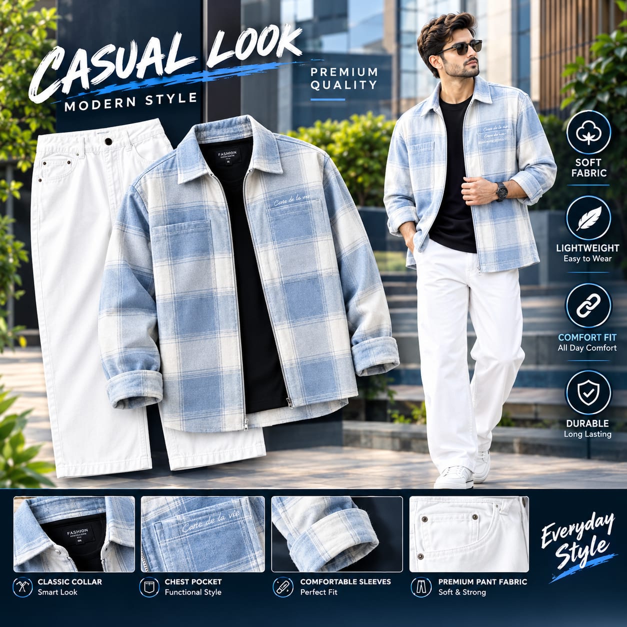 levis casual look moden vibe  combo shirt jeans
