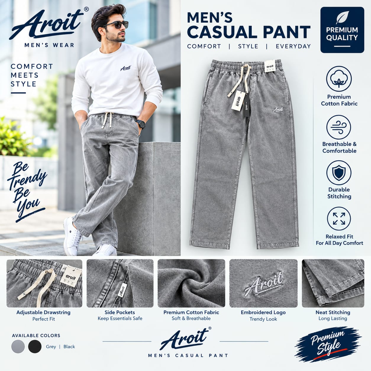 men casual pant  jockey men cassic comfort