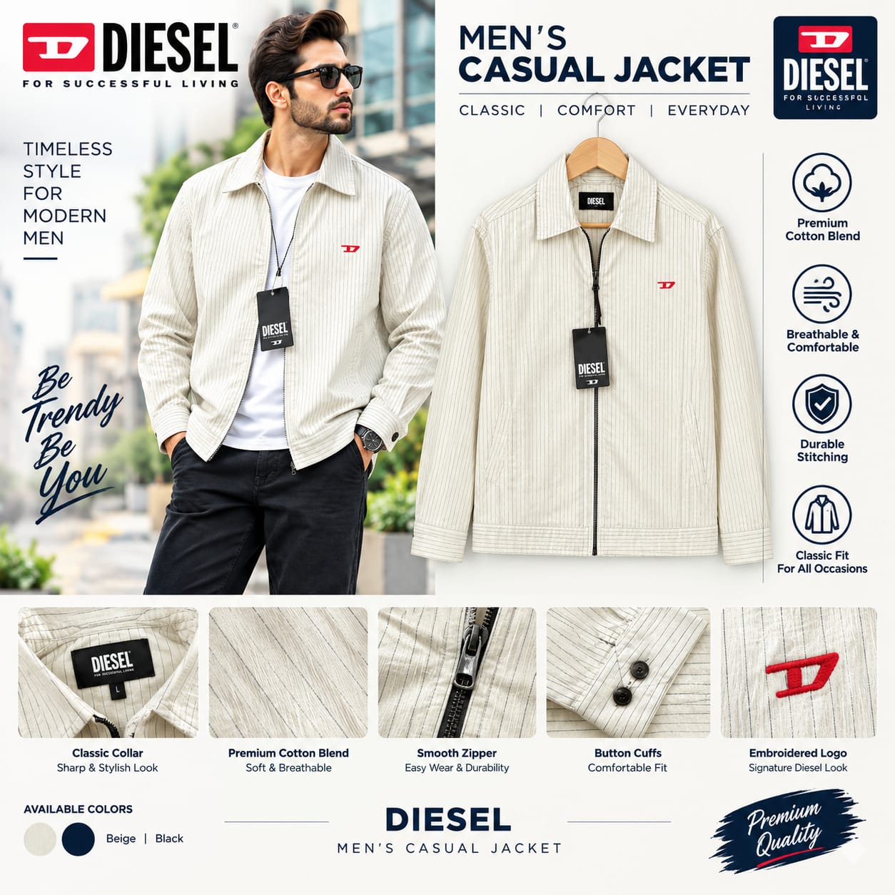 mens dieset casual jacket better jeans