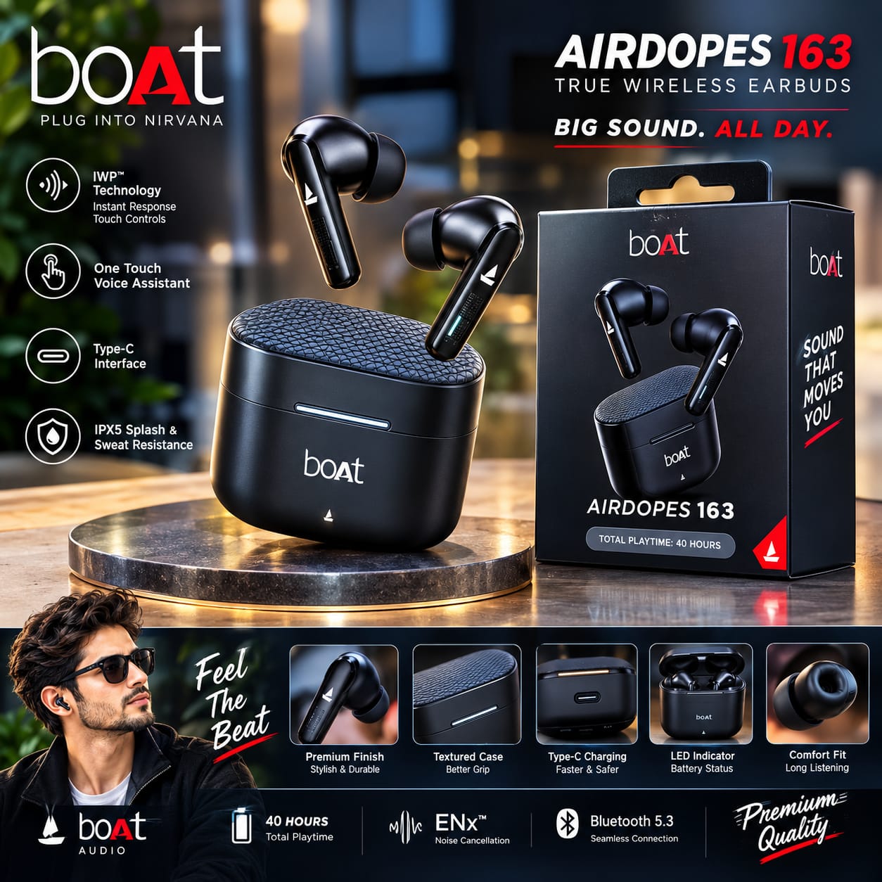boat airdopes 136 big sound all day