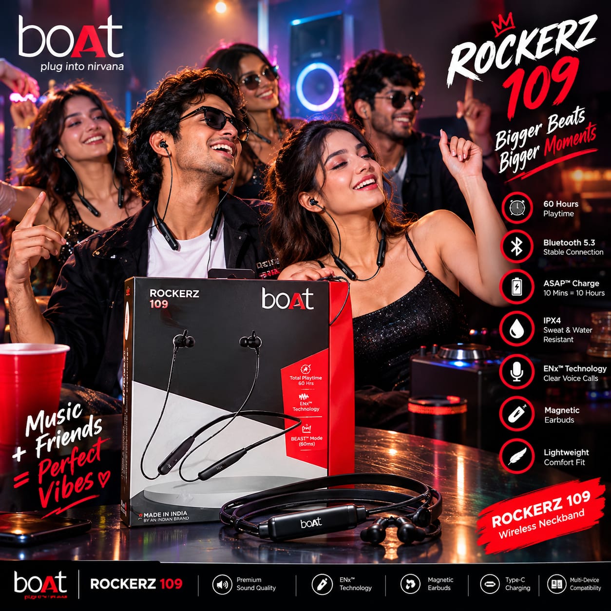 boat rockerz 109 bigger  beats moments
