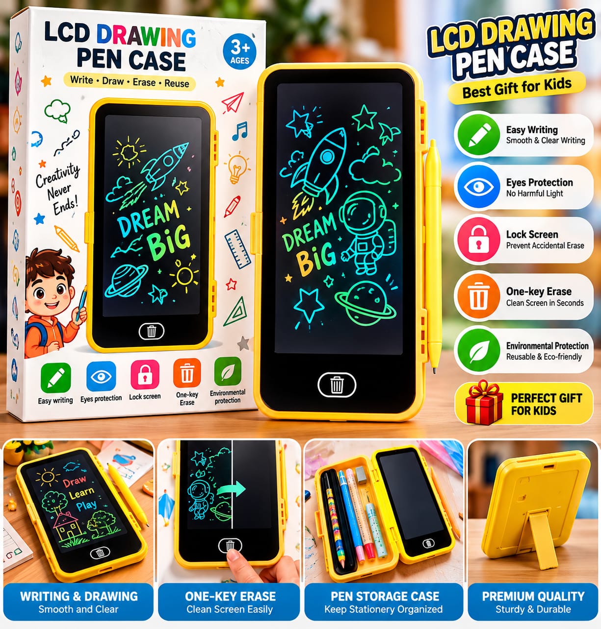 lcd drawing pen case darw